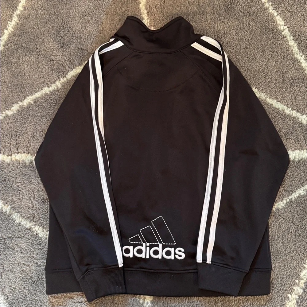 Adidas Kids Track Jacket Black and White size 7 kids